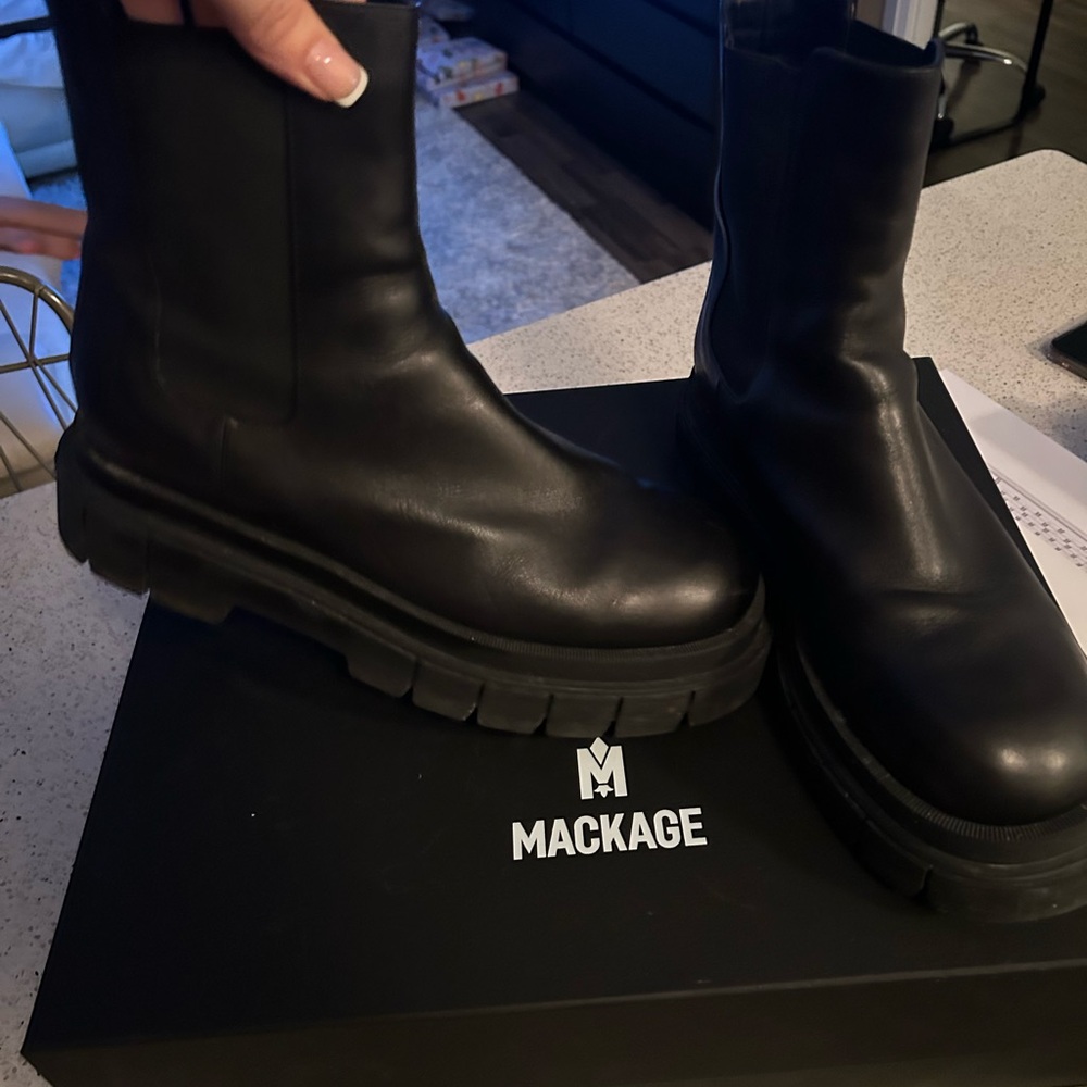 Mackage Men's Sleek Black Boots